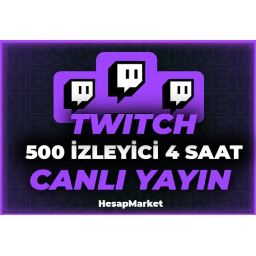  500 ⭐ TWİTCH ⭐ CANLI YAYIN İZLEYİCİ